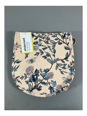 ahdorned Bee Floral U-Shaped Messenger Bag with Dual Straps and Pouch, Unisex